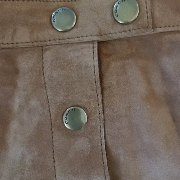 Coach Suede Skirt - size 4 - Picture 4 of 7